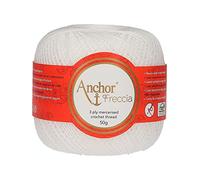 Anchor Freccia 16 4771016-07901 - Filo per uncinetto, 100% cotone bianco