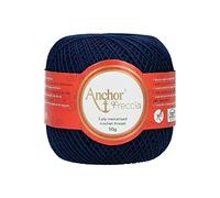 Anchor Freccia - Gomitolo di filo da uncinetto, 100% cotone, spessore 12 00150 blu.