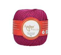 Anchor Freccia - Gomitolo di filo da uncinetto, 100% cotone, spessore 12, Cotone, 00089 rosa, Rosa