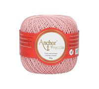 Anchor Freccia - Gomitolo di filo da uncinetto, 100% cotone, spessore 12, Cotone, 00968 rosa., Rosa