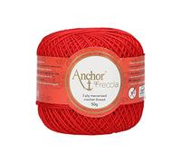 Anchor Freccia Spessore 6 4771006 - 00046 Filo Rosso all' Uncinetto, 100% Cotone