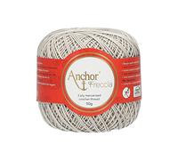 Anchor Freccia Spessore 6 4771006 - 00397 Filo Bianco all' Uncinetto, 100% Cotone