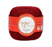 Anchor Freccia Stärke 16 4771016-00044 - Filato per uncinetto, 100% cotone rosso