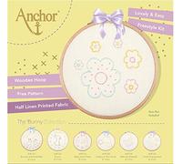 Anchor - Kit da ricamo a cerchio, motivo floreale, multicolore, 12 x 12 cm
