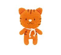 Anchor - Mini Kit Amigurumi Tyson le Tigre | Tutto il necessario alla realizzazione Incluso | Kit Gancio facile | 9 cm - Ideale per principianti e regalo creativo - Rif A28C01-XS
