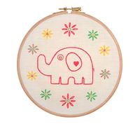 Anchor Kit per ricamo: mamma elefante, multicolore, 17 x 17 cm
