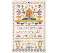 Anchor kit punto croce contato "Traditional Sampler", 46x31cm, fai da te