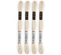 Anchor - Set di 4 matasse Stranded Cotton Mouliné | 100% cotone | Filo da ricamo, punto croce, tela | colore ecru| Rif 4635000-4EA_00926