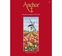 Anchor Set punto croce "Dutch tulip landscape", schema di conteggio