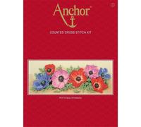 Anchor Set punto croce "Spray of Anemones", schema di conteggio