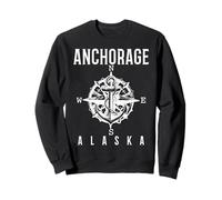 Anchorage Alaska - Bussola Nautica Vintage Felpa