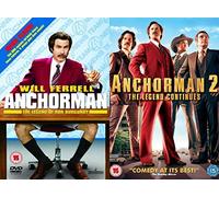 Anchorman 1-2 Collection UK Release DVD - Anchorman - The Legend Of Ron Burgundy, Anchorman 2: The Legend Continues DVD