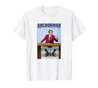 Anchorman Ron Burgundy Title Portrait Poster Maglietta