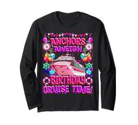 Anchors Aweigh - Maglietta divertente per compleanno in crociera Maglia a Manica