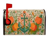 Anchors - Coperture magnetiche per cassette postali, decorazione autunnale rustica per cassette postali autunnali arancioni per le vacanze, per esterni, giardino, cortile, 53 x 64 cm