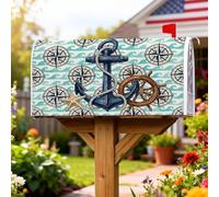 Anchors Coperture magnetiche per cassette postali, decorazione per cassetta postale da esterno, 53 x 64 cm
