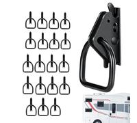 Anchors E Track Tie Down - 20 pezzi di automobilistici ad alta resistenza, 7 x 4 x 1,3 cm E-Track Orbital D Ring Hardware di ormeggio - per moto, biciclette, sport all'aria aperta, sci