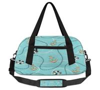 Anchors Life Booy - Borsone da viaggio per bambini e bambine, a tema oceano, leggero, per sport, palestra, da viaggio, per la danza, Ancora salvagente, 18.5L x 7.8W x 9.4H
