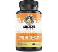 Ancient Bliss Curcuma Curcumina con Zenzero & Bioperine 1500mg 120 Capsule