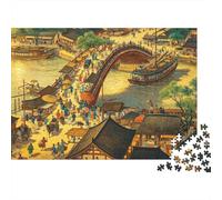 Ancient Chinese Painting Jigsaw Puzzles 1000 Piece Materiale Riciclabile Historical Art Puzzle per Adulti Great Gift Idea Fun Family Gaming Time Activity 70x50cm/1000pcs