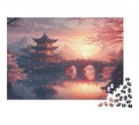 Ancient Chinese Pavilion Puzzle Giochi 1000 Pezzi Regalo Per Lui E Per Lei Arte Interesting Puzzle Adulti Foto 70x50cm/1000pcs