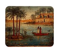 Ancient Egypt Art Painting Retro (3) Tappetino Mouse Lavabile Tappetini Mouse Bordo Cucito Mousepad per Pc Laptop Lavoro 25X30Cm
