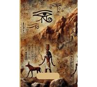 Ancient Egypt Grid Notebook, 6x9 Inch, 100 Pages: Egyptian Themed Graph Paper Notebook, Vintage Aesthetic with Hieroglyphs, Mythology, Ideal for Notes