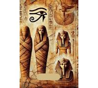 Ancient Egypt Grid Notebook, Mummies , Hieroglyphs Journal: 100 Page 6x9 Graph Paper Notebook, Ideal for Writing, Sketching Note Taking, Perfect for History, Archaeology Enthusiasts