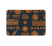 Ancient Elements - Tappetino di benvenuto stampato, 40,6 x 61 cm, tappetino assorbente per porta del bagno e della cucina