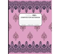 Ancient Era Composition Notebook: Elegant Pink Vintage College Ruled Notebook | Classic Decorative Journal for School, Work, and Personal Writing,120 Pages, 7.5 x 9.25 in