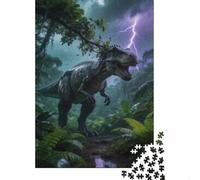 Ancient Giant Beasts Puzzle 1000 Pezzi Carta Spessa Dettagliato Per Adultidifficil Resistente Tyrannosaurus Rex Collezion Regalo Natale 38x26cm/1000pcs