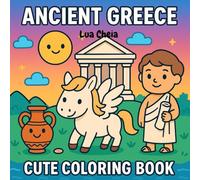 Ancient Greece: Cute Coloring Book