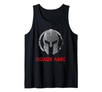 Ancient Greece Sparta Warrior Shirts & Gifts Spartan Warrior Casco Molon Labe Vintage Canotta Unisex Small Nero Manica Corta Canotta