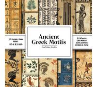 Ancient Greek Motifs Scrapbook Paper: Decorative Double-Sided Craft Papers For Junk Journals, Wrapping & Mixed Media, Card Making And More