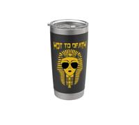 Ancient Pharaoh Egyptian Hot To Death Sunglass Winged Ankh Bicchiere termico in acciaio inox doppia parete
