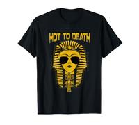 Ancient Pharaoh Egyptian Hot To Death Sunglass Winged Ankh Maglietta