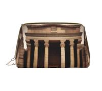Ancient Relics - Trousse portatile in pelle per cosmetici, articoli da toeletta e oggetti essenziali quotidiani, bianco, Taglia unica