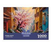 Ancient Style Stone Road 1000 Pezzi Cartoncino Premium Puzzle Blooming Tree Immagini Vibranti Gioco Creativo Puzzle Per Bambini 52x38cm/1000pcs