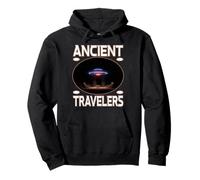 Ancient Travellers UFO Astronave Aliena Fantascienza Alieni UFO Felpa con Cappuccio