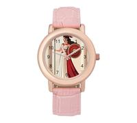 Ancient Wisdom and War Athena Orologio da polso da donna, elegante, analogico, al quarzo, cinturino in pelle, Stile:, regular, Cinturino