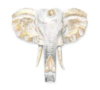 Ancient Wisdom Grande testa di elefante - oro e bianco - Made in Indonesia