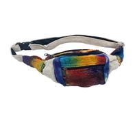 Ancient Wisdom Marsupio in canapa tie-dye: elegante, sostenibile e versatile, essenziale per festival e viaggi, multicolore, M, casual