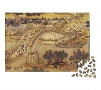 AncientChineseBridge Puzzle 1000 Pezzi Per Anziani Attività Domestiche Allenamento Mentale Made in Europa Sviluppo Della Concentrazione Cartone Di Alta Qualità 38x26cm/1000pcs