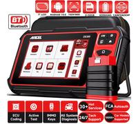 ANCLE DS300 Bidirezionale OBD2 BluetoothScanner Strumento diagnostico per auto per tutti i sistemi Codifica ECU Riparazione FCA Test attivo 30+ Resetti DS300