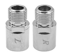 ANCLLO 1 Paio di Estensore del Pedale della Bicicletta in Acciaio al Cromo-Molibdeno Distanziatore del Pedale Esteso Fit 9/16 in Pedali Filettati Bici SPD MT MTB BMX Strada Bici da Strada,Estesa 20mm