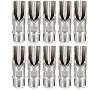 ANCLLO 10 Pack Metal NPT 1/2" Capezzoli Automatico Maiale Bevitore per Seminette