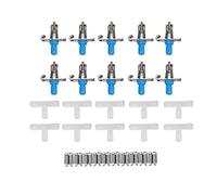 ANCLLO 10Pcs Capezzoli automatici dell'alimentatore del pollo, bevitore dell'acqua del pollo dei capezzoli dell'acqua del pollame