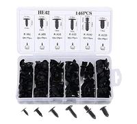 ANCLLO 146Pcs Rivetti di plastica per auto Rivetti di fissaggio Push Type Pin Rivetti Clip Trim Kit per GM Auto