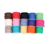 ANCLLO 15 rotoli di spago di iuta colorato da 2 mm di spago di canapa naturale per braccialetti di Natale, confezioni regalo, esposizione di immagini