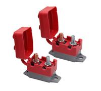 ANCLLO 2 pezzi DC 12V-24V 30A Interruttori automatici con ripristino automatico con bulloni di copertura e 4 capicorda per caricabatterie, autobus e accessori per auto